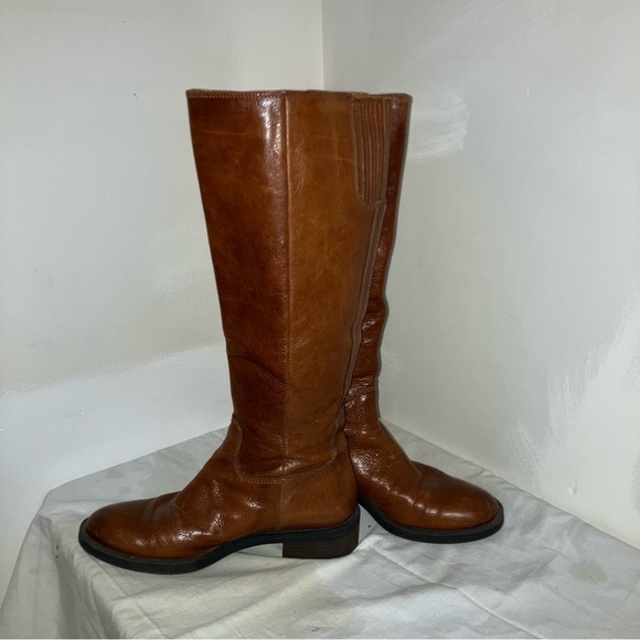 Enzo Angiolini Eashobi tall brown leather riding style boots 7M - Picture 3 of 11